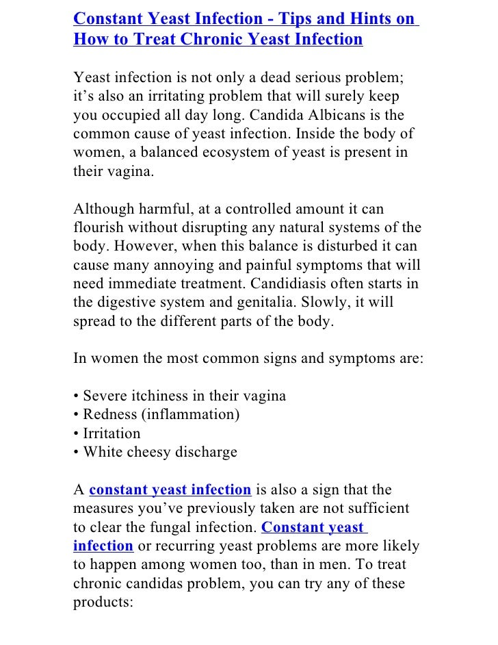 treatment chronic vaginal yeast infection Longest documented human penis